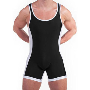 Vente chaude OEM Wrestling Singlet avec luxe de haute qualité dernière conception rouge bleu couleur imprimé Technics Wrestling Singlet - Product Image 3