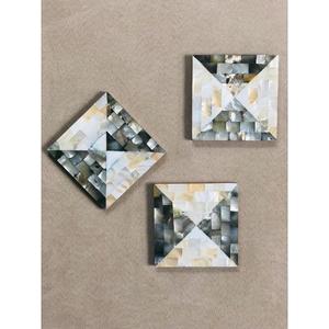 Luxury Mother of Pearl Inlay Coaster Set for Home and Hotel Resin Inlay Coasters for Tea and Coffee Mats & <b>Pads</b> - Product Image 3