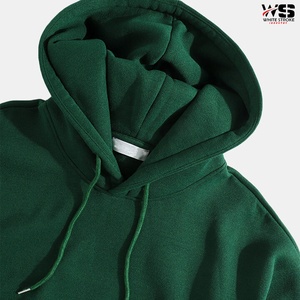 NUEVA alta calidad 100% algodón en blanco Sudadera con capucha de gran tamaño ropa de calle moda personalizada hombres Sudadera con capucha - Product Image 2