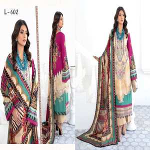 Luxe haute qualité Ramsha Volume MASHAAL Shalwar Kameez costumes pakistanais indien fête porter fait de haute qualité pelouse limitée - Product Image 3