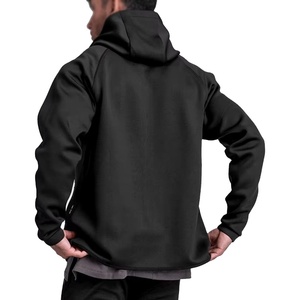 Outdoor Sports Gym Running Waterproof Oversized Spandex/Polyester Fleece Blank Hoodie Half Zip Boxy Sweet Sports <b>Jacket</b> Men - Product Image 3
