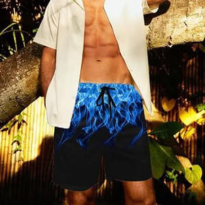 Short de plage pour homme personnalisé OEM confort à séchage rapide, short de plage pour homme en tissu polyester et élasthanne à ceinture élastique - Product Image 4