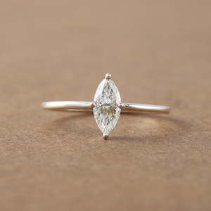 3CT 10K oro joyería fina moda estilo clásico boda anillo de compromiso Marquesa corte laboratorio cultivado diamante punta ajuste IGI - Product Image 2