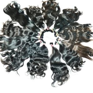 Extensiones de cabello humano virgen 100% de la mejor calidad Paquetes de donante único vietnamita crudo disponible Wave Curl Afro Yaki Styles HD Lace - Product Image 3