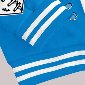 Chaqueta Bomber Varsity de Béisbol Personalizada de Alta Calidad para Hombre, 100% Algodón, con Logotipo Frontal, Ligera y de Secado Rápido - Product Image 3