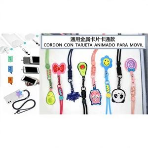 Cordon universel en métal avec motif de dessin animé pour téléphones portables, longueur 120 cm - Product Image 1