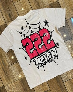 โลโก้ที่กําหนดเองผ้าฝ้ายหนักStreetwear Vintageขนาดใหญ่Hip Hop O-คอหน้าจอพิมพ์Breathableผ้าฝ้าย 100% เสื้อสําหรับชาย - Product Image 3