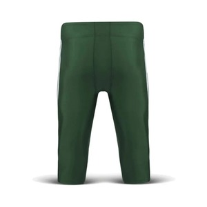 Men's Green <b>Padded</b> Football <b>Pants</b> Elastic Waist Fitted Solid Color All Seasons Polyester Material - Product Image 2