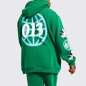 Sudadera con Capucha de Manga Larga Estampada para Hombre, 100% Algodón, Estilo Urbano, Gruesa, con Bolsillo, Moda de Invierno, Venta al Por Mayor - Product Image 6