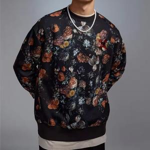 เสื้อคอตตอนคุณภาพสูง 100% เนื้อหนา ผ้าเฟรนช์เทอร์รี่ คอกลม สำหรับผู้ชาย ฤดูหนาว น้ำหนักมาก ปักลาย ทรงปกติ ซิป ระบายอากาศได้ดี แห้งเร็ว - Product Image 4