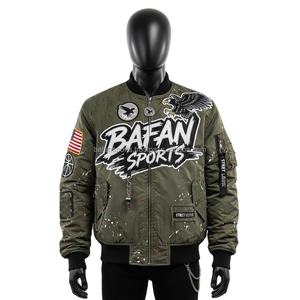 Women Bomber Jacket 320 GSM Premium <b>Nylon</b> <b>Fabric</b> Green Custom Logo embroidered Street Style Patch Design Women Bomber Jackets - Product Image 1