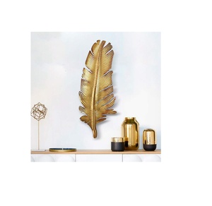 Feuille de métal Style Royal Design Maison Ornement suspendu en métal Feuille Art mural en métal élégant pour la décoration intérieure Prix de gros - Product Image 5