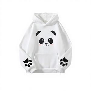 Sudaderas Extra Grandes con Estampado Panda Puff, Sudaderas con Hombros Caídos, Nuevas Sudaderas Personalizadas OEM para Chicas - Product Image 1