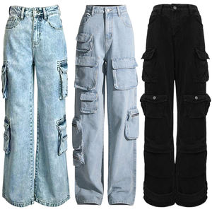 Nouveauté Pantalon en jean décontracté personnalisé pour femmes en tissu doux de haute qualité respirant à séchage rapide à prix avantageux - Product Image 1