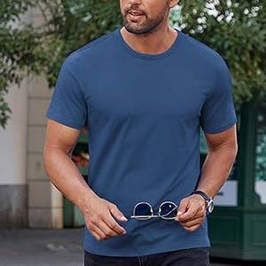 เสื้อยืดผ้าฝ้ายผู้ชายเสื้อยืดคอกลมคอกลมแบบลำลองสำหรับฤดูร้อน - Product Image 6