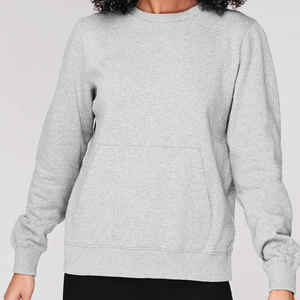 Sweat-shirt personnalisé en molleton de coton avec Logo imprimé numérique de haute qualité pour femmes, col ras du cou, grande taille, 2023 - Product Image 6