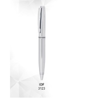 Stylo bille métallique de qualité supérieure 0,5 mm, noir brillant avec finitions dorées, logo personnalisé, idéal pour les cadeaux d'affaires promotionnels et l'écriture.
