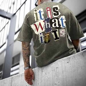 T-shirt Miami de haute qualité pour hommes surdimensionné décontracté Hip-Hop Sports Design marque d'impression en vrac à la mode - Product Image 3