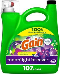 Detergente Líquido para Ropa Gain + Aroma Boost, Aroma Brisa Lunar, 107 Lavados, 154 fl oz, Compatible con HE - Product Image 6