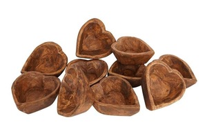 Grossiste ODM Bols à pâte en bois d'acacia brun rustique pour décorations d'anniversaire Bougie Verseur Bol à pâte rustique Fabriqué en Inde - Product Image 4