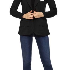 เสื้อเบลเซอร์ผ้าวูลคอวีมีกระดุมสำหรับผู้หญิงใส่ในออฟฟิศฤดูใบไม้ร่วงฤดูหนาว - Product Image 5