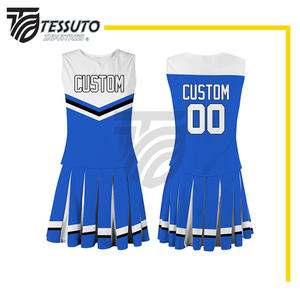 El mejor precio Uniforme de animadora sin mangas Venta caliente Sublimación Uniformes profesionales Diseño de buena calidad Uniforme de animadora - Product Image 1