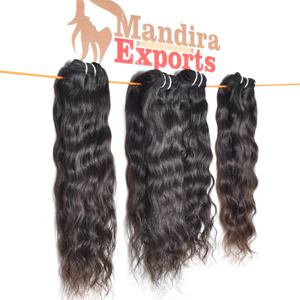 100% Raw Unprocessed Virgin <b>Hair</b> Natural Color <b>Black</b> 8-32 Inch Wavy Cuticle Aligned Bundles Indian Temple Human <b>Hair</b> - Product Image 3
