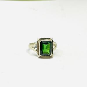 925 Sterling Silver Handmade Engagement Wedding <b>Ring</b> Green Diopside Gemstone Classic Natural Diopside Statement <b>Ring</b> <b>for</b> Parties - Product Image 2