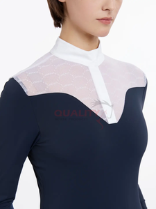 Chemises d'équitation pour femmes Modern Slim Silhouette Stylish Lightweight Breathable Comfortable Tops For Training And Shows - Product Image 3