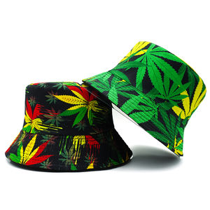 Sombrero Panamá para Exteriores, Protección Solar, para Hombre y Mujer, Doble Cara, Estilo Pescador, con Estampado de Hojas Coloridas, Modelo 2026 - Product Image 2