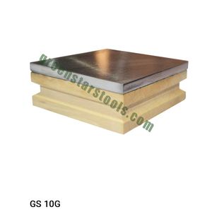Bloque de Acero para Joyería con Base de Madera, Herramienta para Estampado de Metal, Bloque de Trabajo para Orfebres |   N.º de artículo GS-10G - Product Image 1