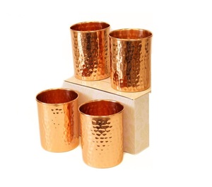 <b>Vintage</b> Look Copper <b>Wine</b> <b>Glasses</b> in Bulk at Wholesale Price for Stylish and Hammered Design Copper <b>Glass</b> - Product Image 1