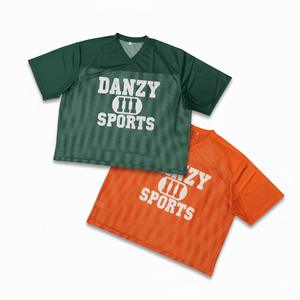 Uniformes de football américain 100 % polyester imprimés par transfert thermique, entièrement personnalisables avec broderie, respirants pour équipes - Product Image 4