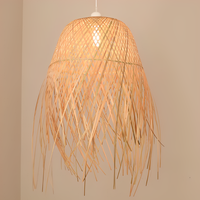 Suspension en rotin fait main en osier naturel Boho pour la décoration de la maison et du café