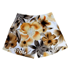 Pantalones cortos de malla OEM para hombre, pantalones cortos de malla estampados transpirables de alta calidad con bolsillos, pantalones cortos de baloncesto informales de malla personalizados - Product Image 1