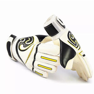 Nouveaux gants de gardien de but pour enfants en cuir allemand avec protection de la paume de 4 mm, sangle de poignet réglable et design antidérapant - Product Image 3