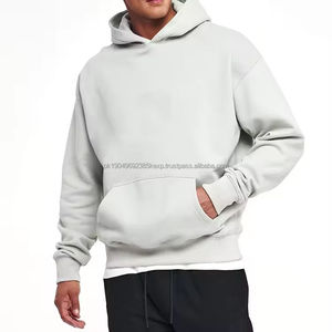 Sudadera con Capucha Extra Grande de Estilo Holgado con Hombros Caídos, Sudadera Corta de Algodón Y2K para Hombre, Sudadera con Capucha Personalizada de Alta Calidad - Product Image 2