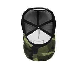 Casquette de camionneur camouflage personnalisée en usine avec patch tissé Logo ODM casquettes de camionneur structurées de marque Streetwear Sports de plein air Gorras - Product Image 4