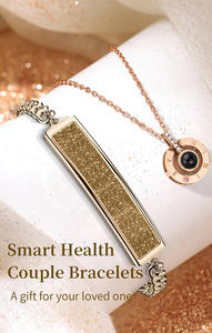 Bracelet intelligent B6 Fashion, tracker d'activité sans écran, montre en acier inoxydable, moniteur de fréquence cardiaque, cadeau de couple pour Android - Product Image 5