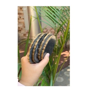 Exclusive Wholesale Round Shape Resin or Horn Bone Made Natural Brazilian Slices Coaster Coffee, Tea <b>Cup</b> Coaster - Product Image 1