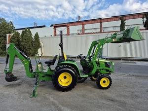 Calidad de maquinaria de segunda mano John usado para tractores compactos Deere 3025E cargadora frontal y retroexcavadora a la venta - Product Image 2