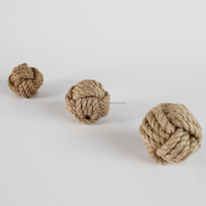 Juguete de Cáñamo para Perros, Fabricado en Vietnam, Venta al por Mayor, Pelota de Fibra Natural Duradera, Favorece la Limpieza Dental, Alivia el Estrés, Juego Activo - Product Image 4