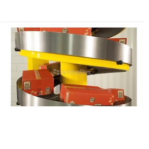 Transportador en espiral con marco de acero Construcción Solución de flujo de material vertical eficiente para fábricas e industrias de embalaje - Product Image 1