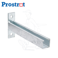 Support cantilever simple en acier au carbone de type HDG avec une épaisseur de 2,5 mm pour montage au plafond