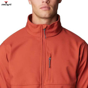 Popular Design Solid Color Canvas Stand Softshell <b>Jackets</b> Winter Windproof Waterproof Breathable Front New Arrival High Street - Product Image 5