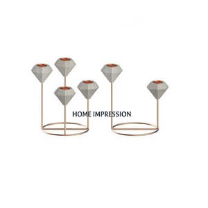 ชุดเชิงเทียนตกแต่งแฟนซี2ชิ้นเชิงเทียนคุณภาพสูงเชิงเทียนคลาสสิกสำหรับงานปาร์ตี้ - Product Image 1