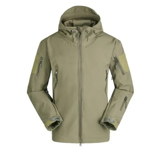 Veste coupe-vent softshell pour homme personnalisée printemps-hiver avec logo frontal respirante et imperméable - Product Image 3