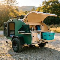Caravane compacte légère de type Teardrop pour le camping et les aventures en plein air