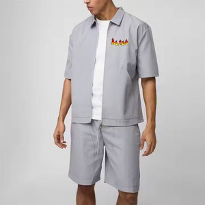 2025 nouveauté collection d'été pour hommes 100% coton ensemble de shorts à séchage rapide respirant écologique avec logo imprimé survêtements - Product Image 1
