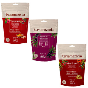 Poudre de superfruits amazoniens, complément alimentaire, mélange de Camu Camu, d'Açaï et de café, sans gluten, à base de plantes, mélange pour boisson - Product Image 1